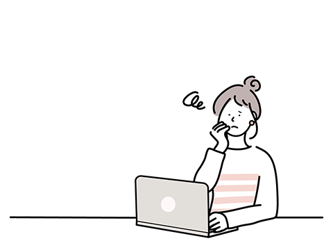 お悩みイラスト